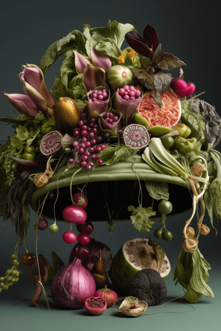 Hoed-vol-gerechten-ingredienten